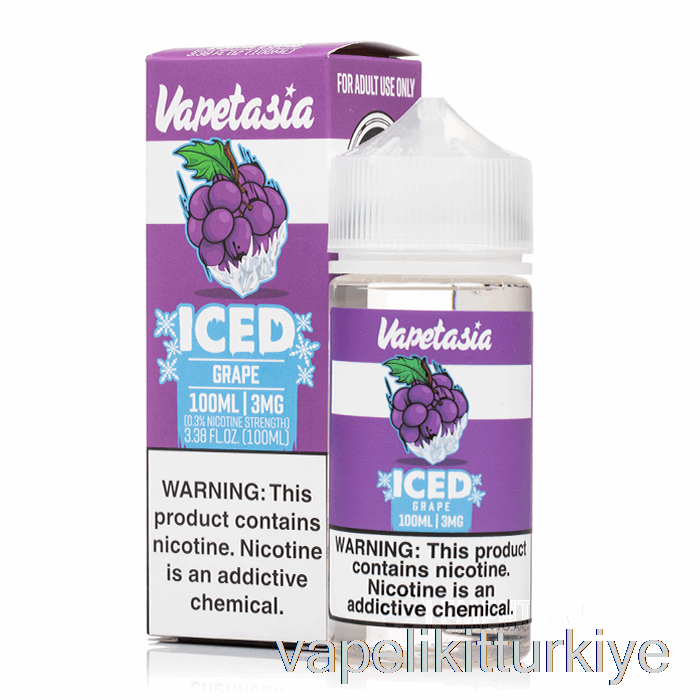 Vape Kalem Vape Mate Buzlu üzüm - Vapetasia - 100ml 6mg